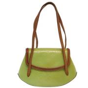 Pre-owned Leather louis-vuitton-bags Louis Vuitton Vintage , Green , D...