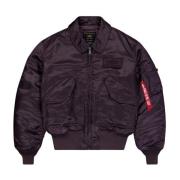 Heritage Plum Bomber Jas Alpha Industries , Purple , Heren