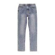 Blauwe Straight Jeans met Splitzoom Ksubi , Blue , Dames