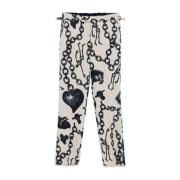 Hartketting Print Broek Vivienne Westwood , White , Heren