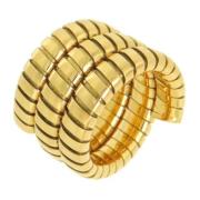 Pre-owned Metal rings Bvlgari Vintage , Yellow , Dames