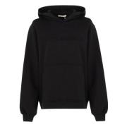 Zwarte Katoenen Hoodie Sweater Hinnominate , Black , Dames