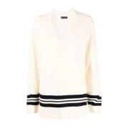 Casual Gestreepte Polo Tuniek Jurk Beige Rag & Bone , Beige , Dames