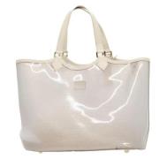 Pre-owned Vinyl totes Louis Vuitton Vintage , White , Dames