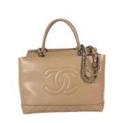 Pre-owned Leather chanel-bags Chanel Vintage , Brown , Dames