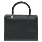 Pre-owned Leather gucci-bags Gucci Vintage , Black , Dames