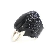 Pre-owned Metal rings Gucci Vintage , Black , Dames