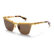 Victoire Cat-Eye Zonnebril Goud Havana Balmain , Yellow , Dames