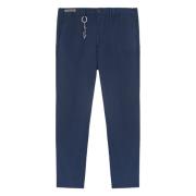 Blauwe Casual Chino Broek met Coulisse Paul & Shark , Blue , Heren