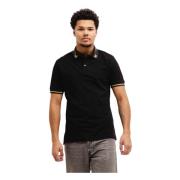 Chromo Kraag Polo Zwart Mannen Versace Jeans Couture , Black , Heren