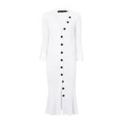 Franje Mouw Witte Jurk Proenza Schouler , White , Dames