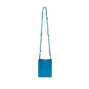 Blauwe Leren Crossbody Tas Jil Sander , Blue , Dames