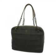 Pre-owned Cotton chanel-bags Chanel Vintage , Black , Dames