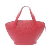 Pre-owned Leather handbags Louis Vuitton Vintage , Red , Dames