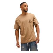 Bruin Heren 5D T-shirt Stijlvol Iceberg , Brown , Heren