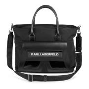 Tas detail K Ikon Karl Lagerfeld , Black , Dames