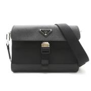 Pre-owned Leather prada-bags Prada Vintage , Black , Dames