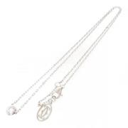 Pre-owned Metal necklaces Cartier Vintage , Gray , Dames