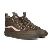 Bruine Hoge Top Skate Schoenen Vans , Brown , Dames