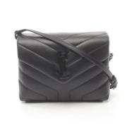 Pre-owned Leather shoulder-bags Yves Saint Laurent Vintage , Black , D...