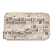 Korrelig lederen ritsportemonnee Moreau Paris , Beige , Dames