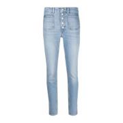 Blauwe Skinny Jeans Casual Stijl Polo Ralph Lauren , Blue , Dames