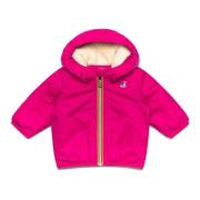 Waterdichte Jas voor Kinderen met Fleece Voering K-Way , Red , Unisex