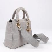 Pre-owned Canvas handbags Dior Vintage , Gray , Dames