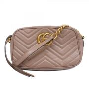 Pre-owned Leather gucci-bags Gucci Vintage , Beige , Dames