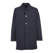 Blauwe Trenchcoat met Waterdichte en Ademende Stof RRD , Blue , Heren