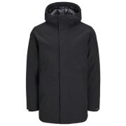 Winter Parka Winddichte Hoodie Jas Jack & Jones , Black , Heren