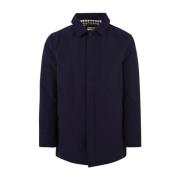 Blauwe Trenchcoat Model A004 Aquascutum , Blue , Heren