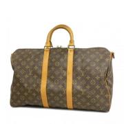 Pre-owned Fabric louis-vuitton-bags Louis Vuitton Vintage , Brown , Da...