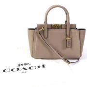 Pre-owned Leather handbags Coach Pre-owned , Gray , Dames