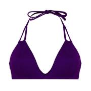 Driehoekige geëmbosseerde bikinitop Eres , Purple , Dames