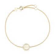 Elegante Gouden Metalen Armband Tory Burch , Yellow , Dames