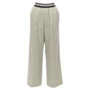 Pre-owned Wool bottoms Celine Vintage , Beige , Dames