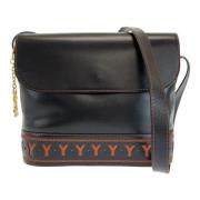 Pre-owned Leather shoulder-bags Yves Saint Laurent Vintage , Black , D...