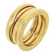 Pre-owned Metal rings Bvlgari Vintage , Yellow , Dames