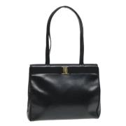 Pre-owned Leather shoulder-bags Salvatore Ferragamo Pre-owned , Black ...