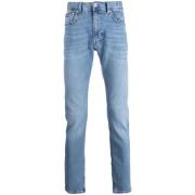 Blauwe Skinny Jeans Steven Model Tommy Hilfiger , Blue , Heren