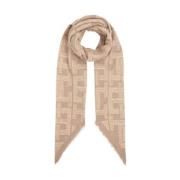 Monogram Square Sjaal Vrouwen Tommy Hilfiger , Beige , Dames