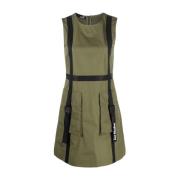 Groene Casual Midi Jurk Love Moschino , Green , Dames