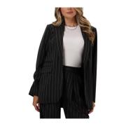 Gestreepte Pin Blazer voor Stijlvolle Vrouwen Co'Couture , Gray , Dame...