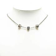 Pre-owned Metal necklaces Louis Vuitton Vintage , Gray , Dames