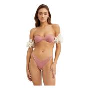 Roze Bloemen Bikini Top La Revêche , Pink , Dames