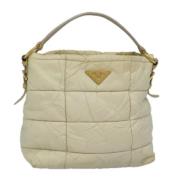 Pre-owned Nylon handbags Prada Vintage , Beige , Dames