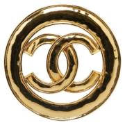 Pre-owned Fabric chanel-jewelry Chanel Vintage , Yellow , Dames