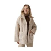 Klassieke Beige Jas Suncoo , Beige , Dames