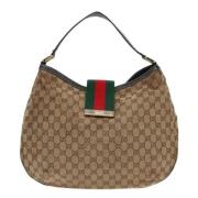 Pre-owned Canvas gucci-bags Gucci Vintage , Beige , Dames